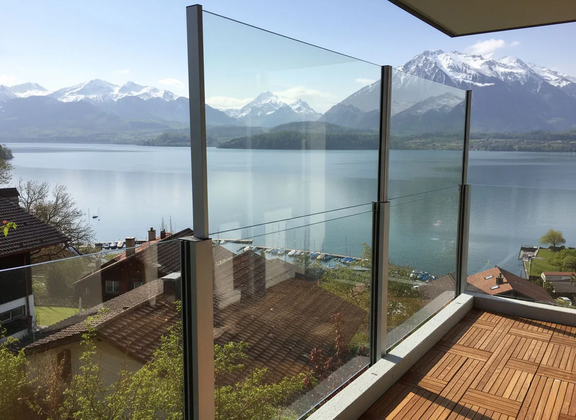 Lake Thun: Windbreak raised, the view kept