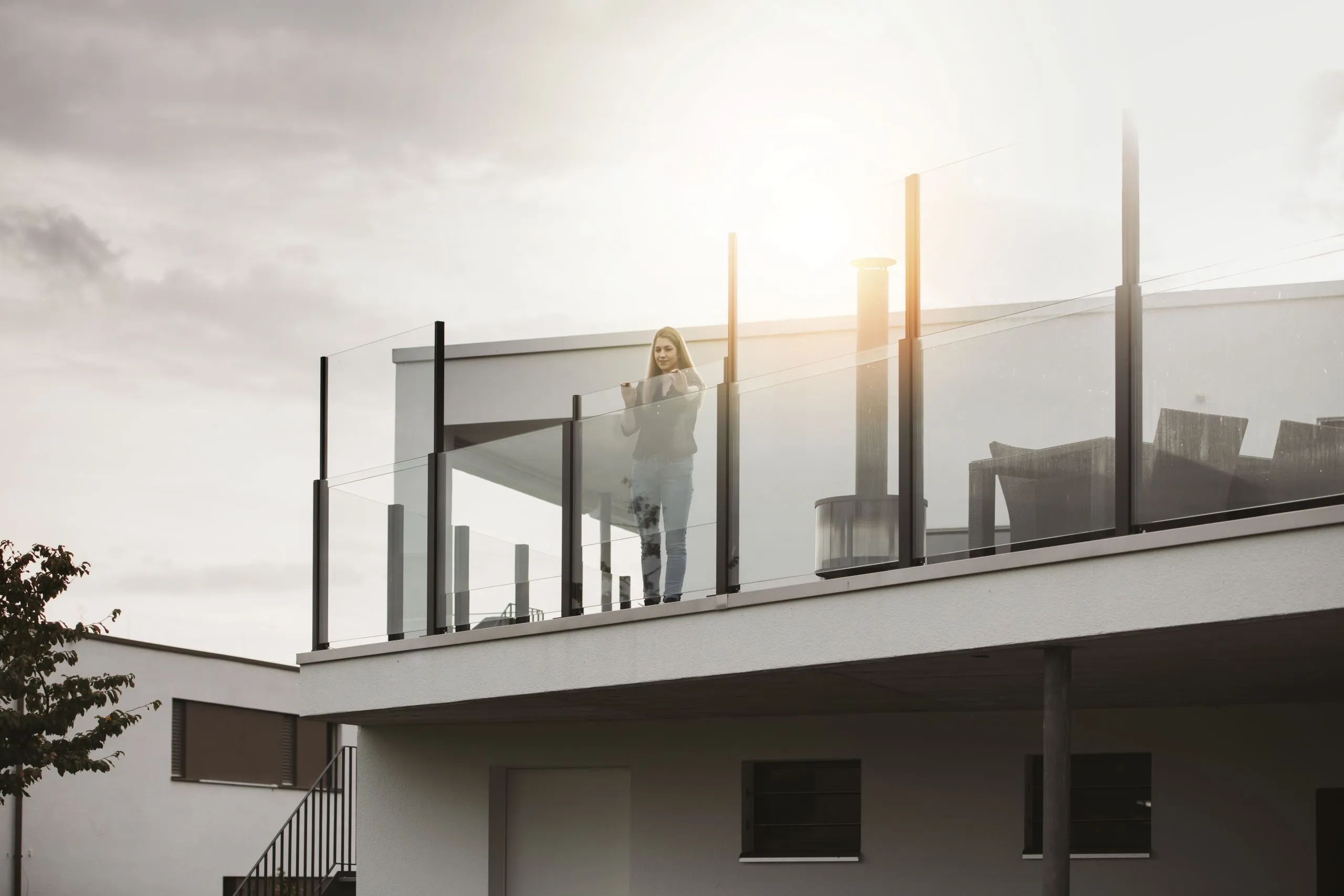 Rooftop: Open to the evening light