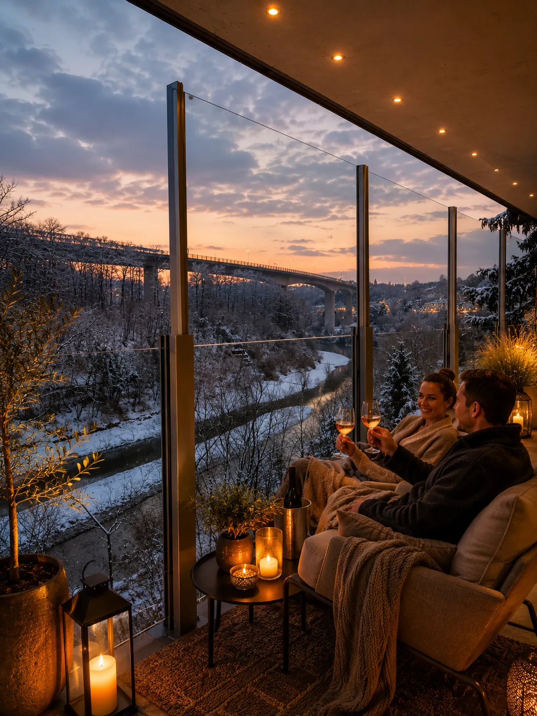 Bern: Sheltered on a winter evening
