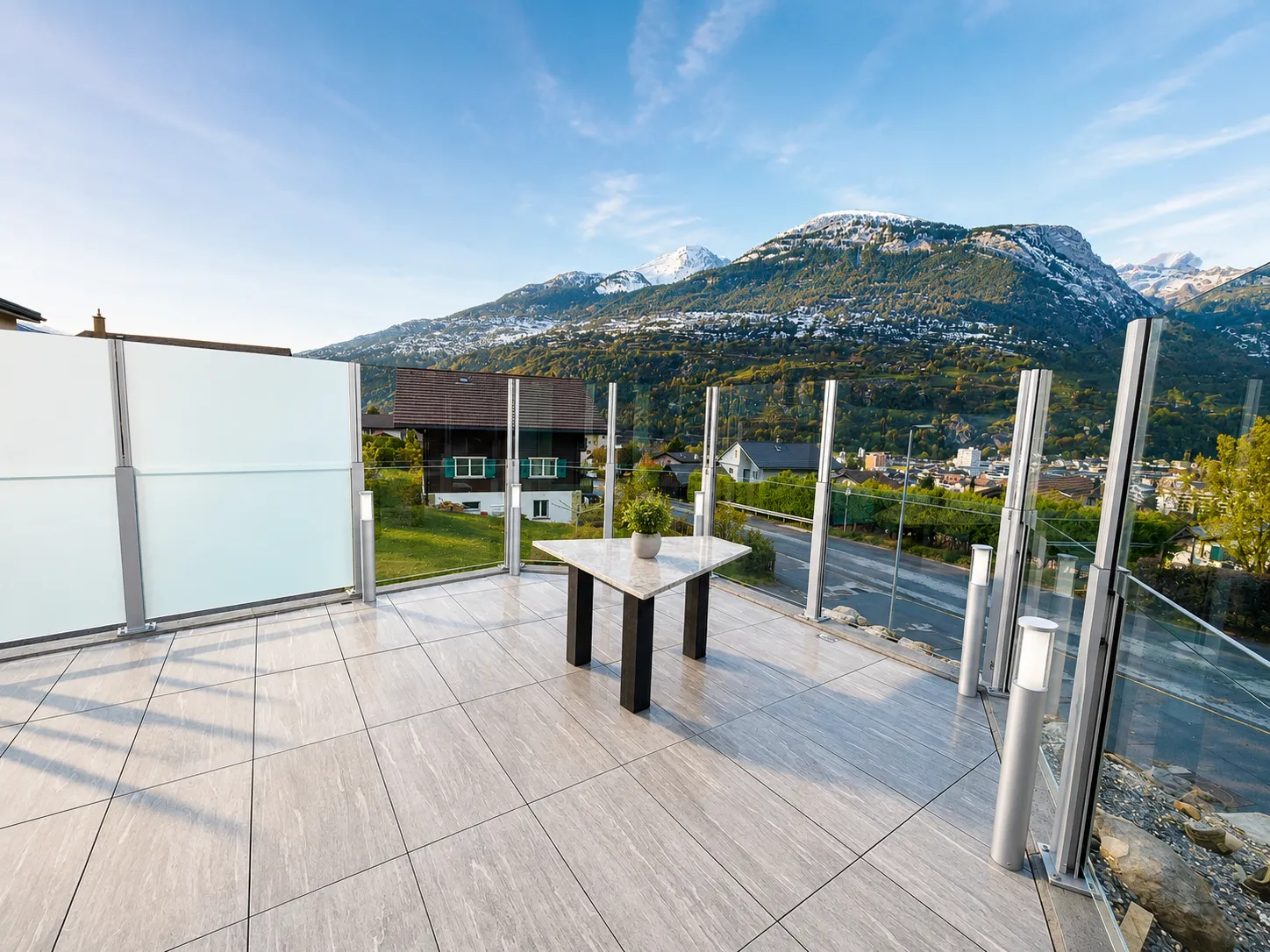 Valais: A terrace above the valley