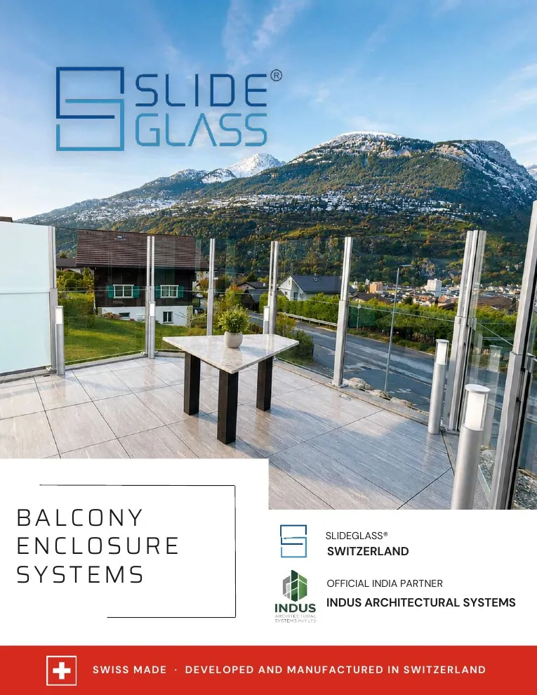 The SlideGlass 20 brochure cover.